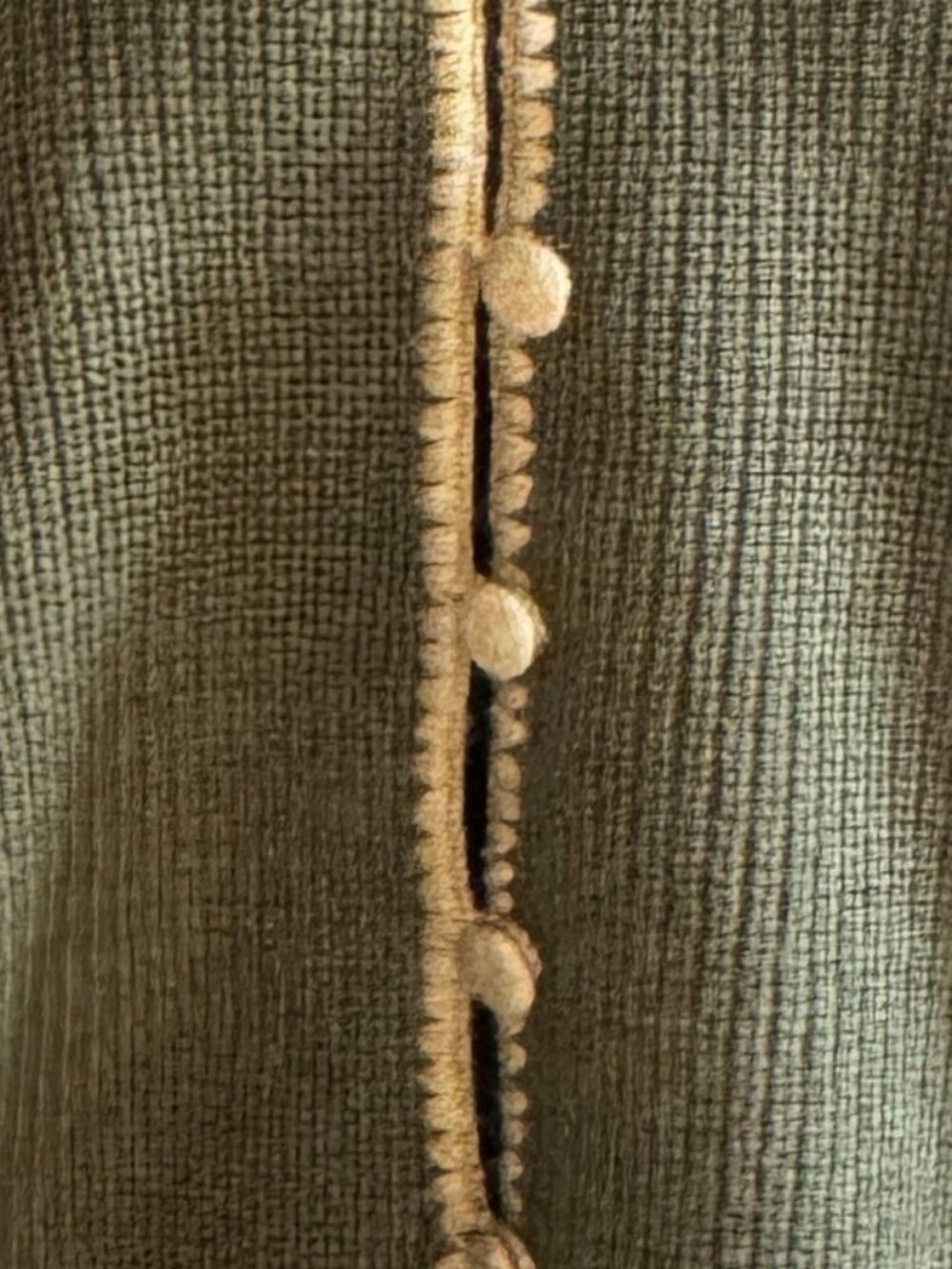 Vestique Green two toned Sweater Button up Army green - M -349 New with tags - Picture 4 of 6